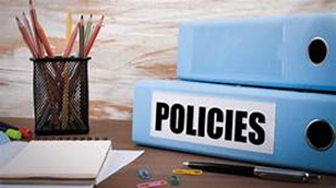 image of a box with the word policy on it
